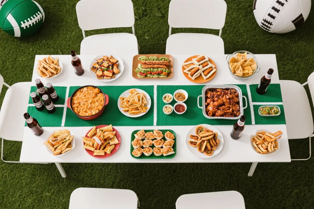 世界杯观赛夜的餐桌与中场补给布置